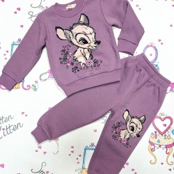 Детски ватиран комплект в лилаво Сърничка Детски ватиран комплект в лилаво Сърничка