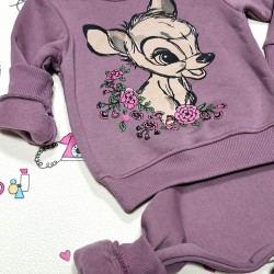 Детски ватиран комплект в лилаво Сърничка Детски ватиран комплект в лилаво Сърничка