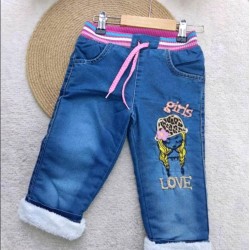 Ватирани зимни детски дънки Барби Ватирани зимни детски дънки Барби