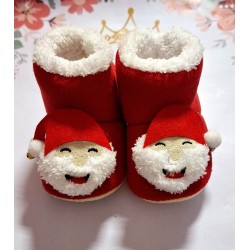 Бебешки Коледни ботушки с джуджета и звънчета 0-15м