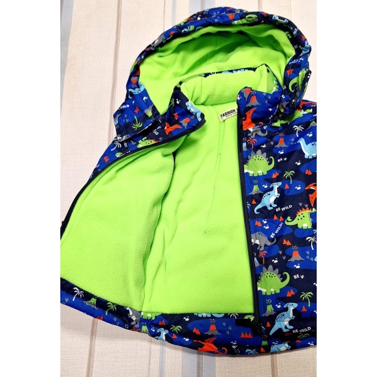 Детски зимен шушляков комплект с гащеризон Динозаври Детски зимен шушляков комплект с гащеризон Динозаври