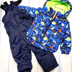 Детски зимен шушляков комплект с гащеризон Динозаври Детски зимен шушляков комплект с гащеризон Динозаври