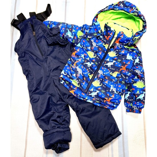 Детски зимен шушляков комплект с гащеризон Динозаври Детски зимен шушляков комплект с гащеризон Динозаври