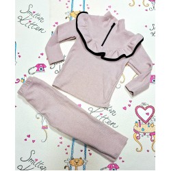 Детски леко ватиран мек комплект в бежово  Белинда