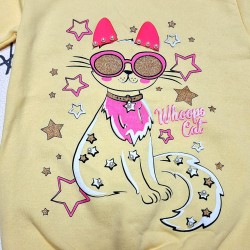 Детска ватирана блуза в жълто  COOL CAT