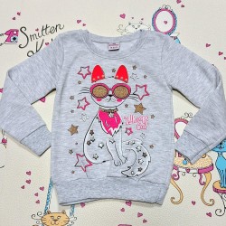 Детска ватирана блуза в сиво COOL CAT Детска ватирана блуза в сиво COOL CAT