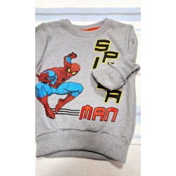 Детска ватирана блуза в сиво Спайдърмен Детска ватирана блуза в сиво Спайдърмен