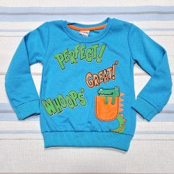 Леко ватирана детска блуза в светло синьо Кроки Леко ватирана детска блуза в светло синьо Кроки