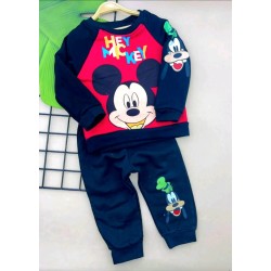 Детски комплект в черно и червено с Мики Маус Детски комплект в черно и червено с Мики Маус