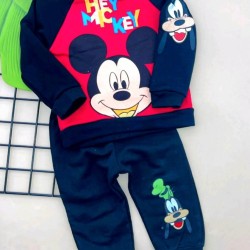 Детски комплект в черно и червено с Мики Маус Детски комплект в черно и червено с Мики Маус