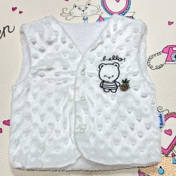 Бяло пухкаво и меко бебешко елече Бяло пухкаво и меко бебешко елече