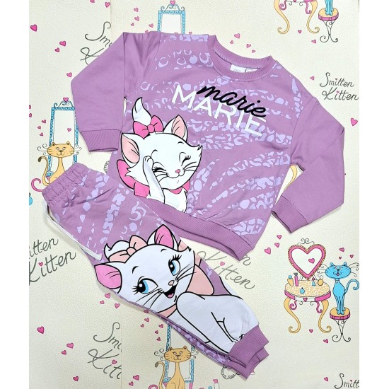 Детски комплект в лилаво  Котето Мари
