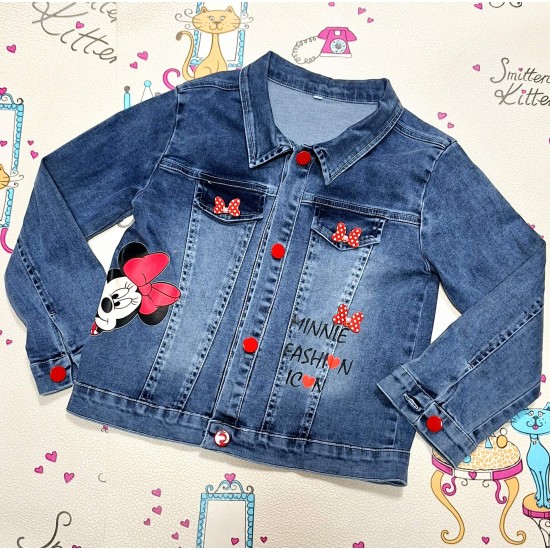 Разкошно детско дънково яке ,,Мини Маус Разкошно детско дънково яке ,,Мини Маус