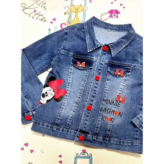 Разкошно детско дънково яке ,,Мини Маус Разкошно детско дънково яке ,,Мини Маус