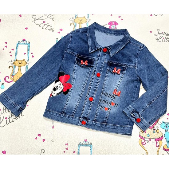Разкошно детско дънково яке ,,Мини Маус Разкошно детско дънково яке ,,Мини Маус