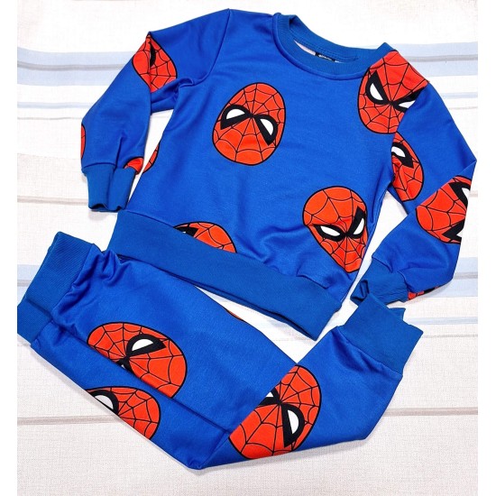 Детски спортен комплект в синьо Спайдърмен