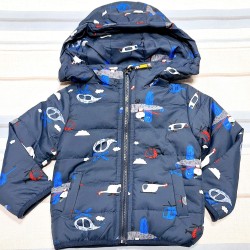 Детско есенно зимно шушляково яке в тъмносиньо Самолети и вертолети Детско есенно зимно шушляково яке в тъмносиньо Самолети и вертолети