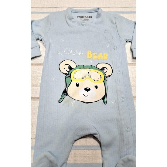 Бебешки гащеризон в светло синьо Мечо пилот Бебешки гащеризон в светло синьо Мечо пилот