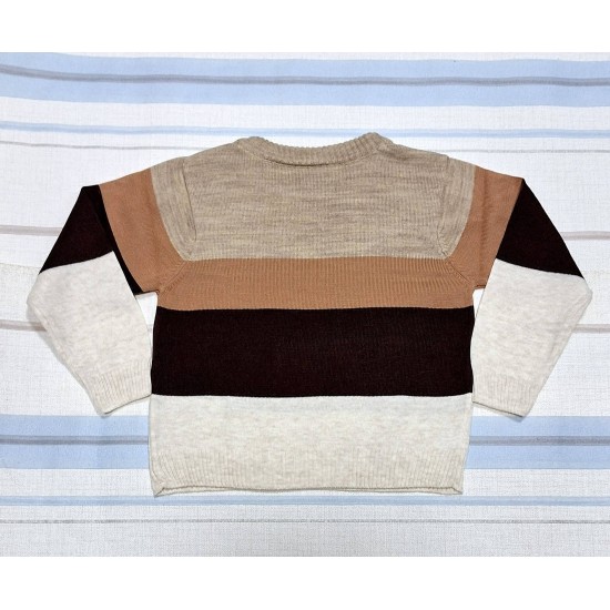 Детски фин пуловер в кафяво ,,Лисички Детски фин пуловер в кафяво ,,Лисички