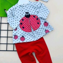 Бебешки комплект с лента за коса  Калинка