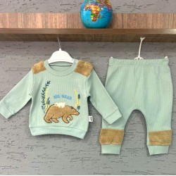 Бебешки комплект в зелено Мечок Бебешки комплект в зелено Мечок