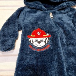 Бебешки пухкав есенно пролетен гащеризон в тъмносиньо  Пес патрул