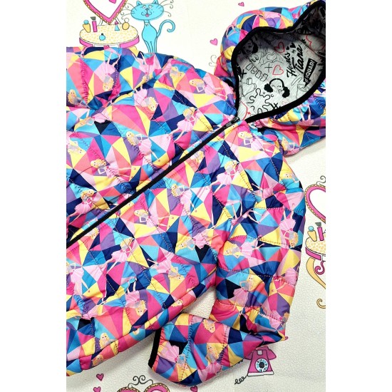 Детско преходно олекотено яке с качулка ,,BARBIE