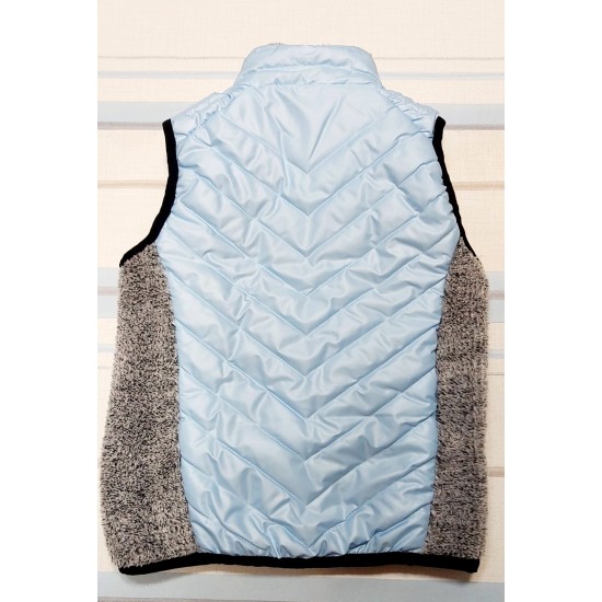 Детски светло син шушляков преходен елек