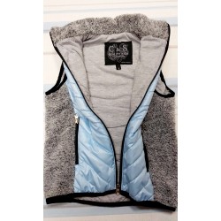 Детски светло син шушляков преходен елек