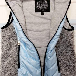 Детски светло син шушляков преходен елек