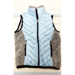 Детски светло син шушляков преходен елек Детски светло син шушляков преходен елек