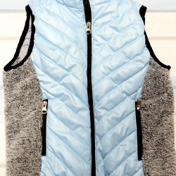 Детски светло син шушляков преходен елек Детски светло син шушляков преходен елек