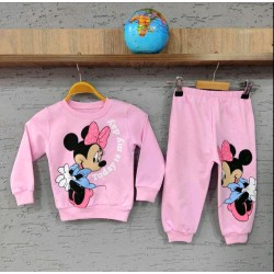 Детски спортен комплект в розово с Мини Маус
