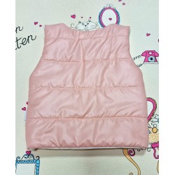 Бебешки шушляков олекотен елек в прасковено розово Бухалче Бебешки шушляков олекотен елек в прасковено розово Бухалче