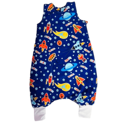 ЛЯТНО спално чувалче с крачета ,,Космос и ракети