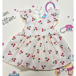 Бебешка лятна памучна рокля Черешки Бебешка лятна памучна рокля Черешки