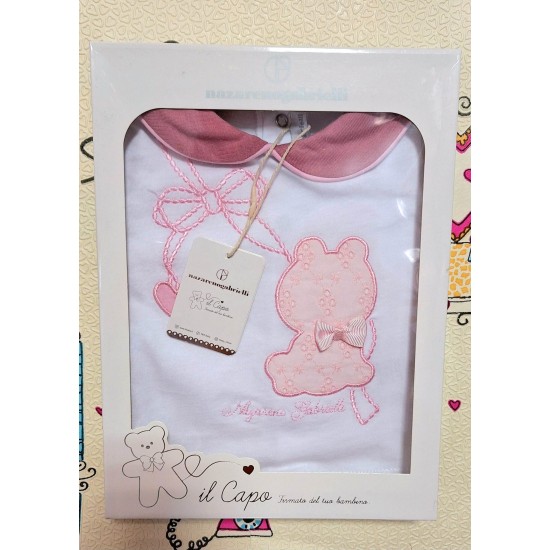 Луксозен италиански бебешки комплект с коте в кутия