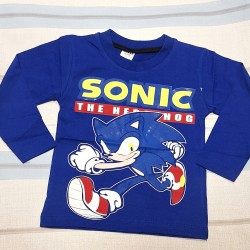 Детска памучна блуза в синьо СОНИК Детска памучна блуза в синьо СОНИК