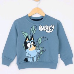 Детска памучна блуза в синьо БЛУИ Детска памучна блуза в синьо БЛУИ