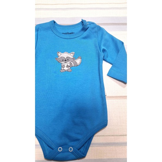 Бебешко памучно боди в синьо ЛИСКО Бебешко памучно боди в синьо ЛИСКО