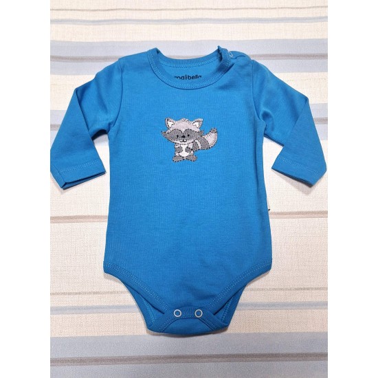 Бебешко памучно боди в синьо ЛИСКО Бебешко памучно боди в синьо ЛИСКО