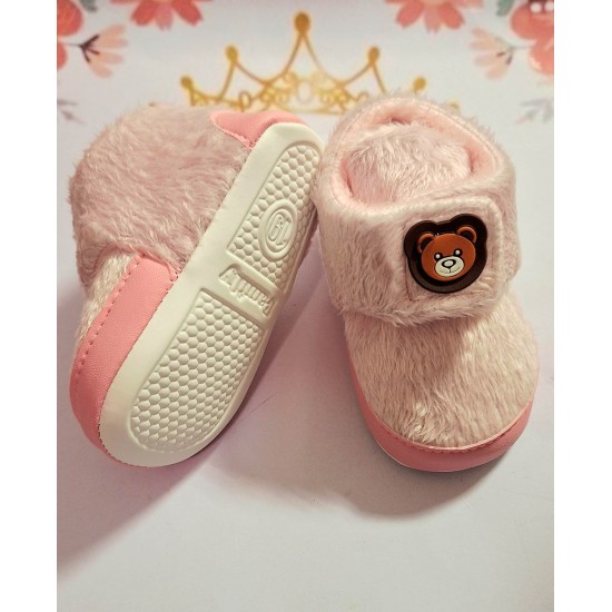 Разкошни бебешки пухкави буйки в розово с МЕЧЕНЦЕ