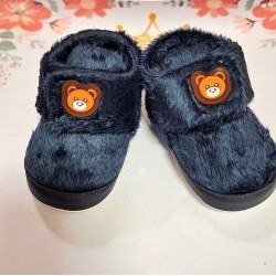 Разкошни бебешки пухкави буйки в тъмносиньо с МЕЧЕНЦЕ