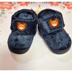 Разкошни бебешки пухкави буйки в тъмносиньо с МЕЧЕНЦЕ