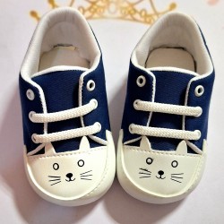 Бебешки обувки/буйки в тъмносиьо с КОТЕТА Бебешки обувки/буйки в тъмносиьо с КОТЕТА