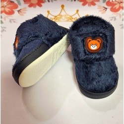 Разкошни бебешки пухкави буйки в тъмносиньо с МЕЧЕНЦЕ