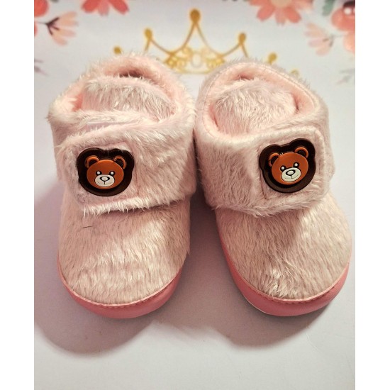 Разкошни бебешки пухкави буйки в розово с МЕЧЕНЦЕ