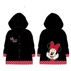 Детски дъждобран в червено и черно с качулка с МИНИ МАУС