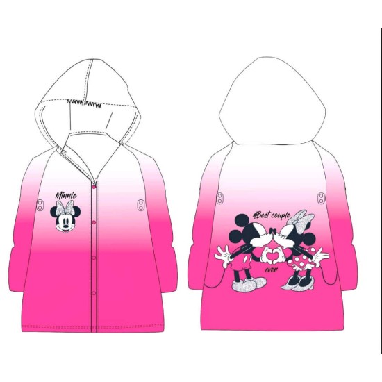 Детски прозрачен дъждобран с качулка МИНИ И МИКИ МАУС