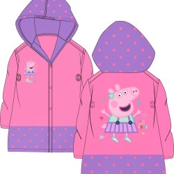 Детски дъждобран с качулка в розово и лилаво с ПЕПА ПИГ Детски дъждобран с качулка в розово и лилаво с ПЕПА ПИГ